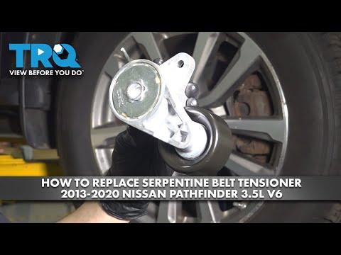 How to Replace Serpentine Belt Tensioner 2013-2020 Nissan Pathfinder (3.5L V6)