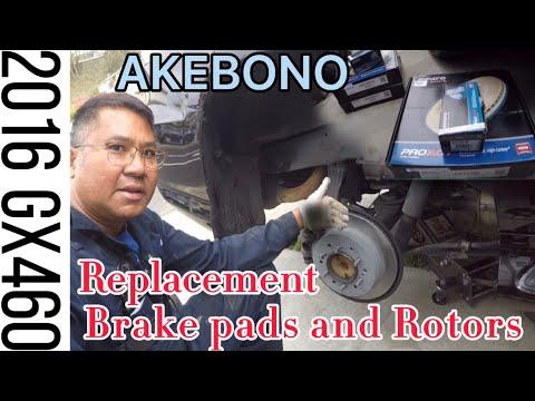 Lexus GX460 2016 Brake Pads and Rotors Replacement