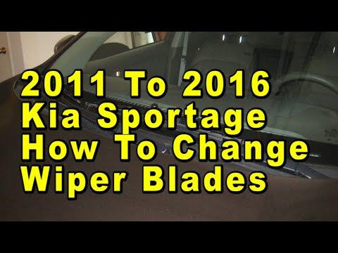 How to Replace Front Windshield Wiper Blades on a 2016 Kia Sportage