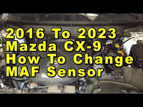Mazda CX-9 How To Change MAF Sensor (Mass Air Flow) 2016 To 2023 With Part Numbers - Turbo 2.5L I4