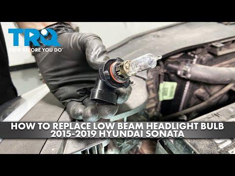 How to Replace Both Headlight Bulbs on a 2018 Hyundai Sonata (Low & High Beam)