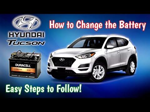 How to Replace the 12V Battery on a 2016-2026 Hyundai Tucson (Engine: Inline 4 2.4L)