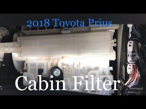 How to change cabin filter 2018 Prius