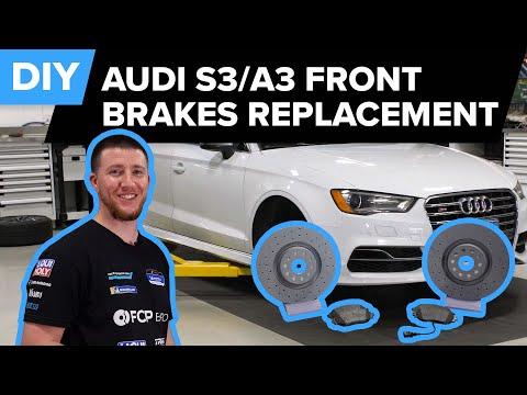 Audi S3 Front Brake Pad &amp; Rotor Replacement DIY (2015-2020 Audi MQB A3, S3, TT)