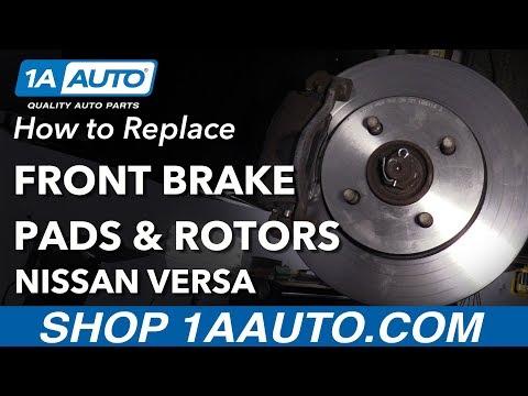 How to Replace Front Brake Pads & Rotors 12-19 Nissan Versa