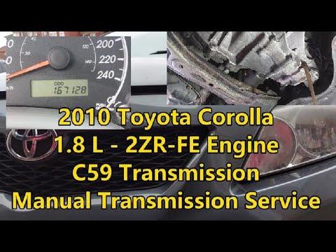 2009-2013 Toyota Corolla - 1.8 L - 2ZR-FE - C59 Transmission - Manual Transmission Service