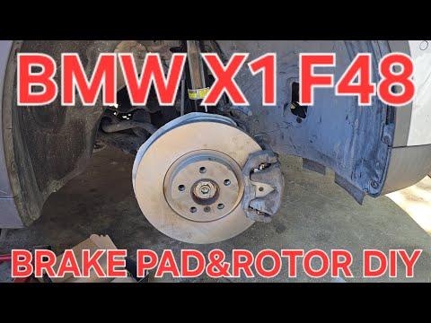 BMW X1 F48 FRONT BRAKE PAD AND ROTOR REPLACEMENT