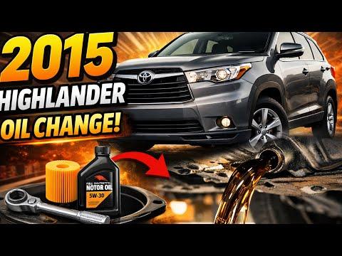 How to Change Oil on a 2015 Toyota Highlander (Step-by-Step)