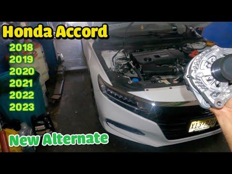 Replacing alternator on Honda Accord 2018 2019 2020 2021 2022 2023   Check charging