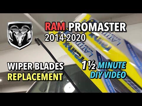RAM ProMaster Van - Windshield Wiper Replacement - 2014-2020