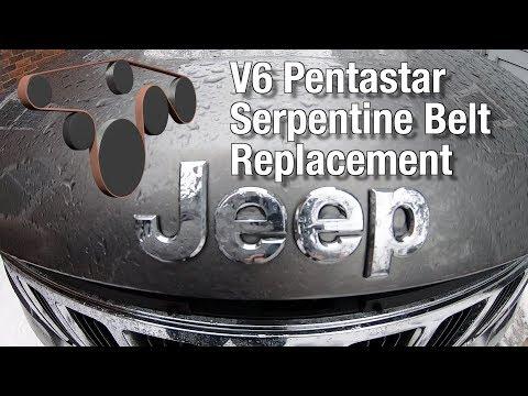 How to Replace the Serpentine Belt on a 2011-2015 Jeep Grand Cherokee 3.6L (Engine: V6 3.6L)