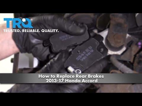 How to Replace Rear Brake Pads and Rotors on a 2013 Honda Accord