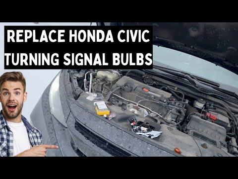 How to Replace Front Turn Signal Bulbs on a 2002-2022 Honda Civic (Trim: EX | Body: Sedan)