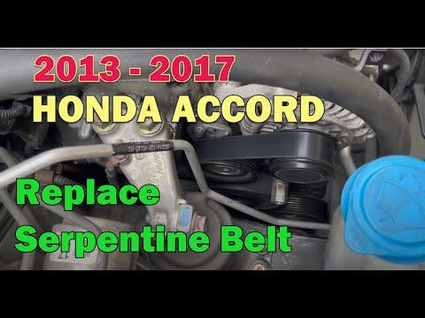 How to Replace the Serpentine Belt on a 2013 Honda Accord