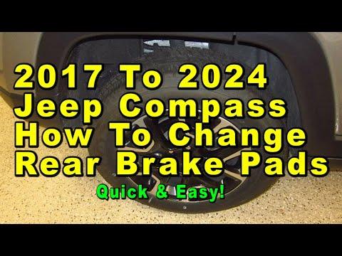 How to Replace Rear Brake Pads on a 2018 Jeep Compass (EPB or Manual Parking Brake)