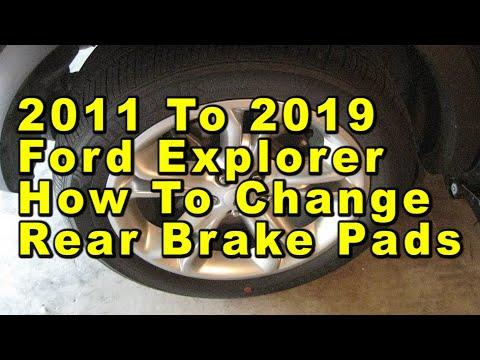 2011 To 2019 Ford Explorer How To Change Rear Brake Pads With Part Numbers