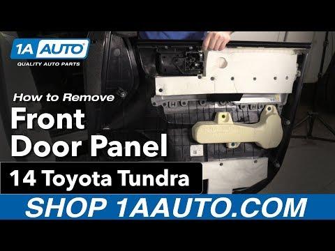 How to Remove Front Door Panel 14-19 Toyota Tundra