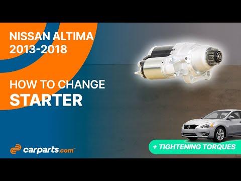 How to Replace the Starter Motor on a 2007-2018 Nissan Altima (Engine: Inline 4 2.5L)