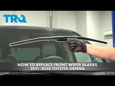 How to Replace Front Windshield Wiper Blades on a 2011-2020 Toyota Sienna