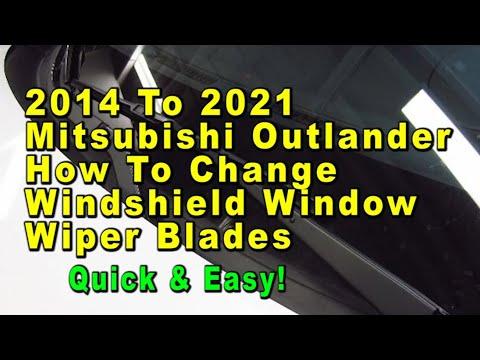 How to Replace Front Windshield Wiper Blades on a 2016 Mitsubishi Outlander