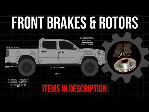 How to Replace Front Brake Pads on a 2005-2026 Toyota Tacoma (Trim: SR)