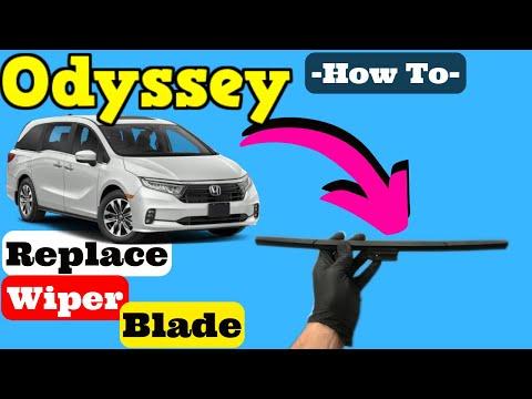 How to Replace Front Windshield Wiper Blades on a 2018 Honda Odyssey