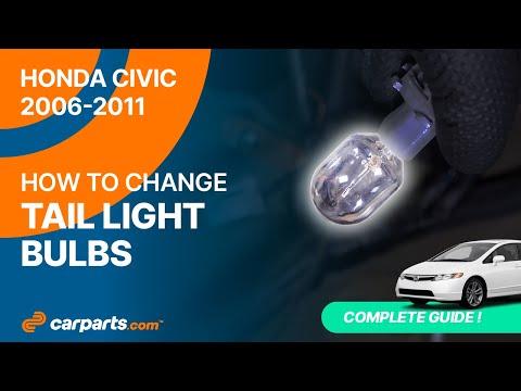 How to replace the Tail light bulbs 2006 - 2011 Honda Civic 🚗