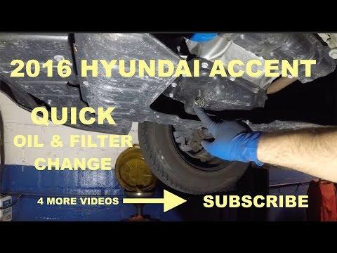 How to Change Engine Oil & Replace the Oil Filter on a 2016 Hyundai Accent