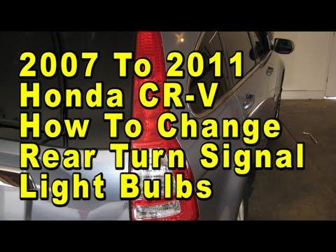 How to Replace Rear Turn Signal Bulb (7440) on a 2011 Honda CR-V
