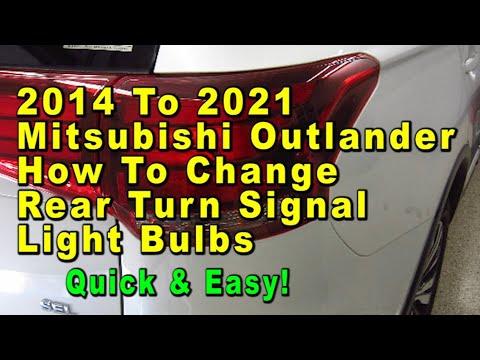 How to Replace Rear Turn Signal Bulbs on a 2016 Mitsubishi Outlander (7440 Amber)