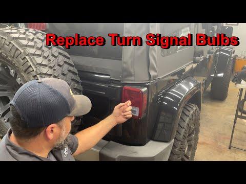 How to Replace Rear Turn Signal Bulbs on a 2015 Jeep Wrangler (Tail Lamp Removal)