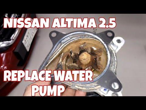 NISSAN ALTIMA 2.5 WATER PUMP REPLACEMENT | HOW TO CHANGE WATER PUMP NISSAN ALTIMA 2.5