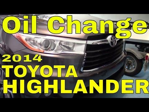 2014 TOYOTA Highlander 3.5L --How to do an OIL CHANGE Step by Step w/cartridge filter-Tutorial DIY