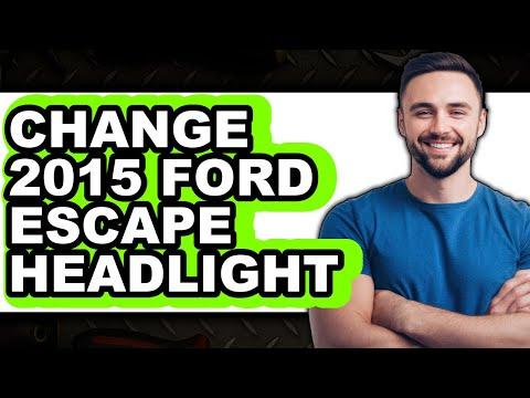 How to Replace Both Headlight Bulbs on a 2013-2021 Ford Escape (Trim: SE)