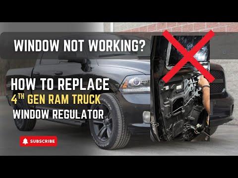 DIY Ram Power Window Regulator Replacement | 4th Gen Ram. 00-22 Classic. Ram1500 Power Window Repair
