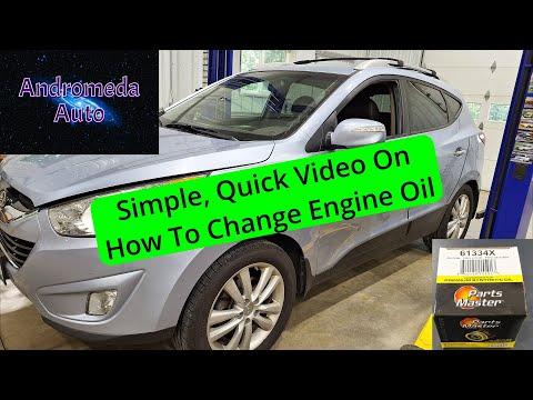 How to Change Oil Hyundai Tucson 2.4L (2010–2015) – Oil Change & Filter DIY Guide