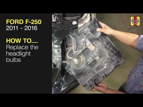 How to Replace Both Headlight Bulbs on a 2016 Ford F-350 Super Duty