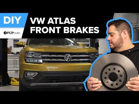Volkswagen Atlas Front Brake Pad & Rotor Replacement DIY (2018-2021 VW Atlas MQB, Cross Sport)