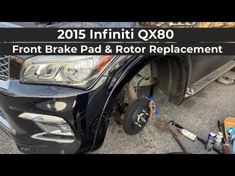 How to Replace Front Brake Pads and Rotors on a 2016 INFINITI QX80