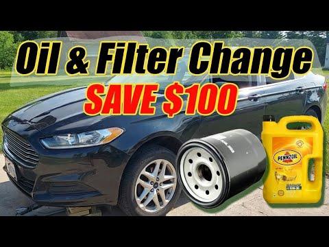How to Change Engine Oil and Filter on a 2010-2020 Ford Fusion 2.5L (Engine: Inline 4 2.5L)