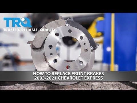 How to Replace Front Brake Pads and Rotors on a 2016 Chevrolet Express 3500