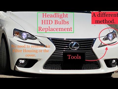 Headlight HID Bulbs replacement for 200t w/o Removing The Cover or Air Box-Quick &amp; Easy!