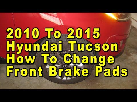 2010 To 2015 Hyundai Tucson How To Change Front Brake Pads With Part Numbers &amp; Torque Specifications
