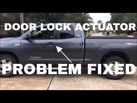 How to Replace the Front Door Lock Actuator on a 2016 Toyota Tundra