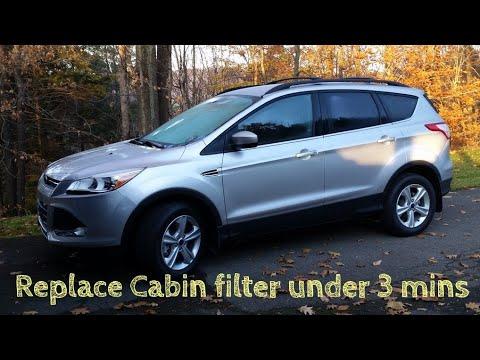 How to replace Cabin filter 2014 Ford Escape
