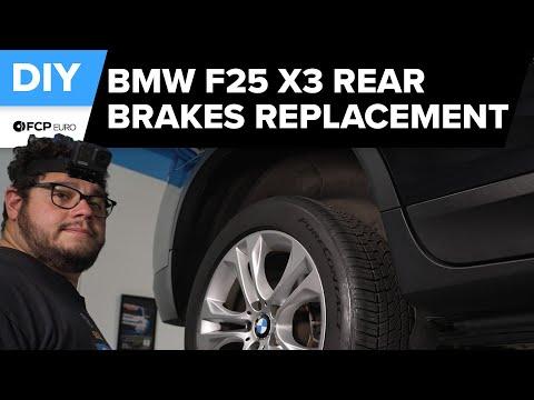 BMW X3 Rear Brake Pad &amp; Rotor Replacement DIY (2011-2017 BMW F25 X3, X4, xDrive28i, xDrive35i)