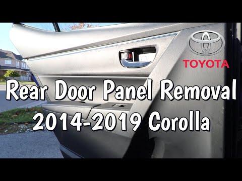 Toyota Corolla Rear Door Panel Removal 2014, 2015, 2016, 2017, 2018, 2019