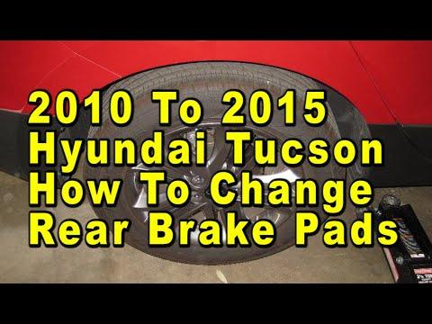 2010 To 2015 Hyundai Tucson How To Change Rear Brake Pads With Part Numbers & Torque Specifications