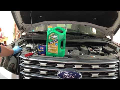 2016 Ford Explorer oil change