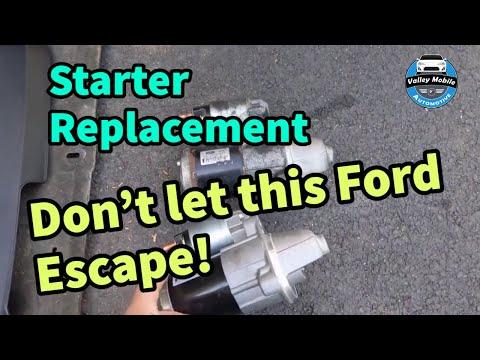 2013-2016 Ford Escape 1.6 Turbo Starter Motor Replacement